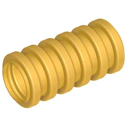 Hose, Ribbed 7mm D. 2L / 1.6cm / Pearl Gold