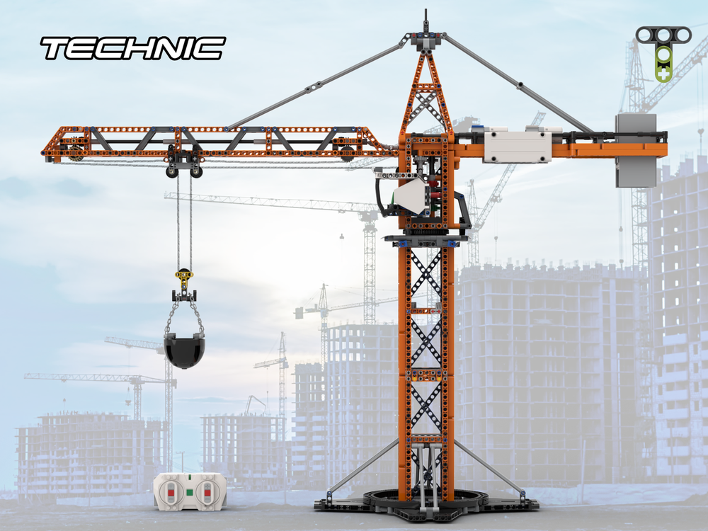 Lego Remote Controlled Tower Crane