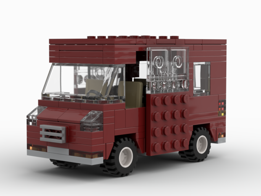 LEGO Dark Red Passenger Van (1980's)