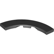 Tile 4 x 4 Curved, Macaroni / Black