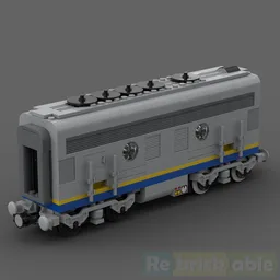 Santa Fe Super Chief blue locomotive Train B unit