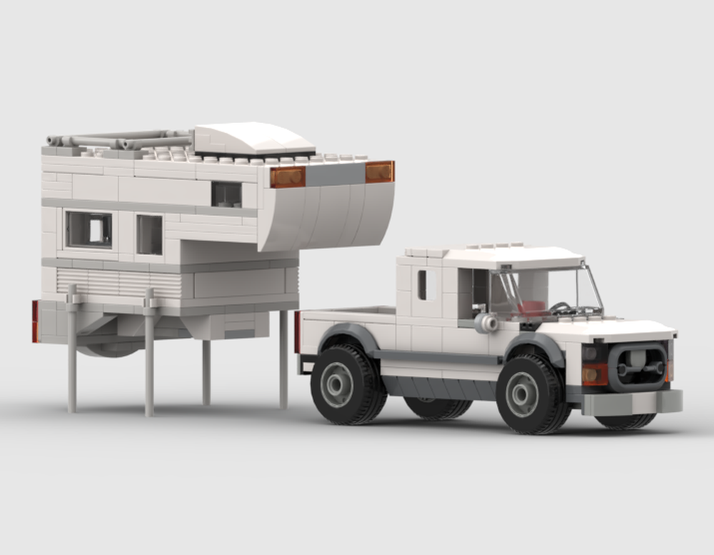 Lego Extended Cab Truck and Camper Topper