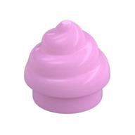 Lego Plate Round 1 x 1 Swirled Top / Poo / Bright Pink