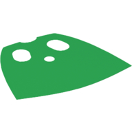 Lego Neckwear Cape, Short, Oval Holes / Green