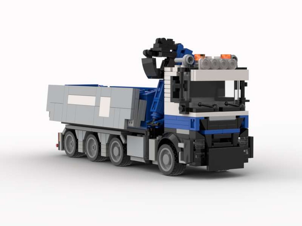 Lego M.A.N. 8x4 widespread kipper with crane
