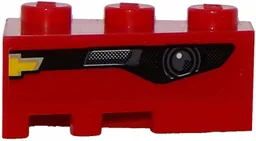 Wedge 3 x 2 Right with Chevrolet Camaro Car Headlight Pattern (Sticker) - Set 75874
