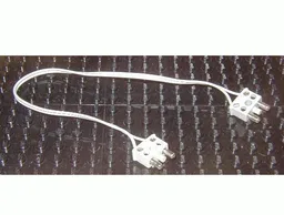 Electric, Wire 12V / 4.5V with 2 Leads, 28 Studs (22cm) Long with 2 Light Gray Electric, Connector, 2-Way Male Squared Narrow Long with Center Post