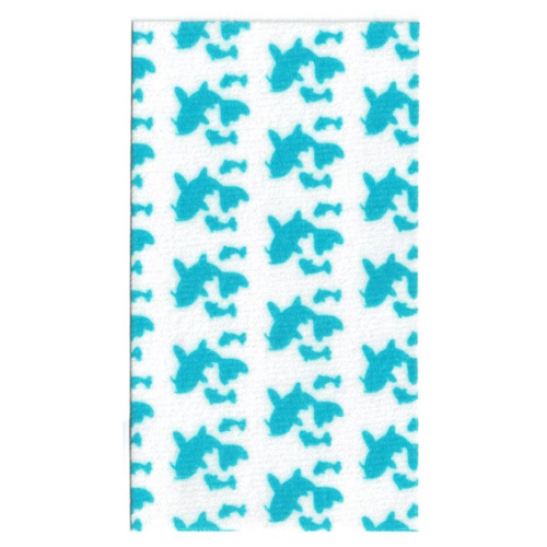 Lego Duplo Blanket / Towel with Medium Azure Koi Fishes Print / White