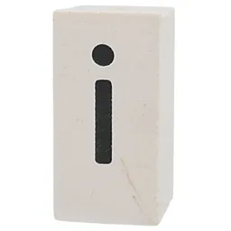 Tile Special 1 x 2 x 5/6 with Stud Hole in End with 'i' Print