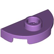 Lego Plate Special Round 1 x 2 Half Circle with Stud (Jumper) / Medium Lavender