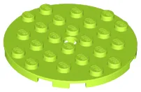 Plate Round 6 x 6 with Hole