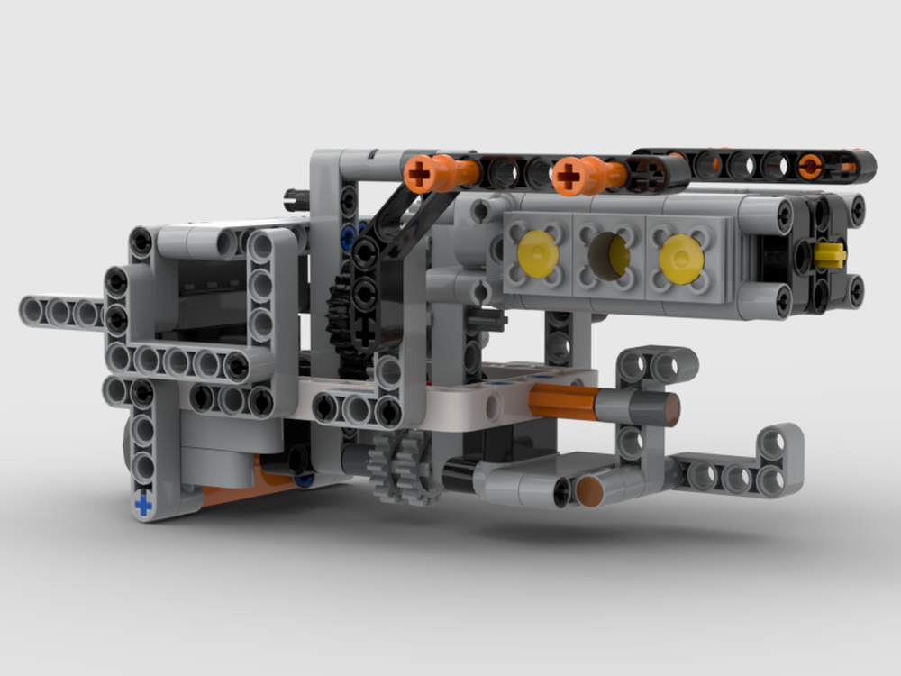 Lego Ford f-150 raptor b-model engine and transmission: 6 cylinder version