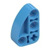 Technic Beam 2 x 3 L-Shape with Quarter Ellipse Thick / Medium Blue