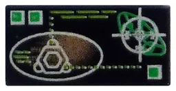 Tile 1 x 2 with Mars Orbit Display Print