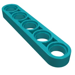 Technic Beam 1 x 5 Thin / Dark Turquoise