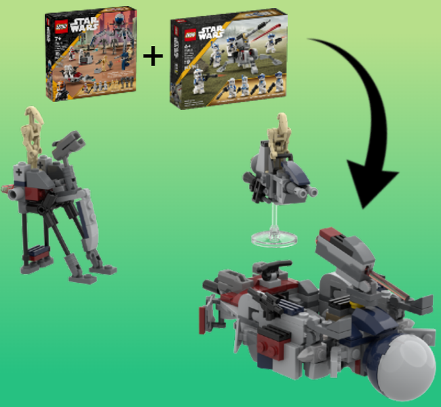 Lego 501st Battle Pack + Clone Trooper Battle Pack MOC