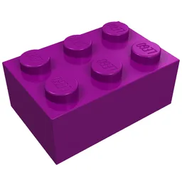Brick 2 x 3 / Purple