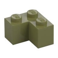 Lego Brick 2 x 2 Corner / Olive Green