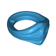 Lego Minifig Neckwear Bandana (Ninjago) / Dark Azure