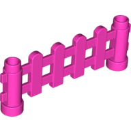 Lego Duplo Fence 1 x 6 x 2 Paled (Picket) / Dark Pink