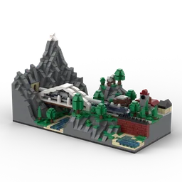 Mountain Train Diorama