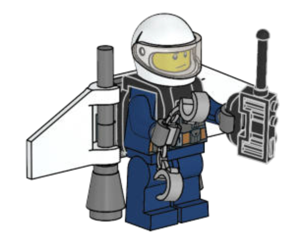 Lego Police Officer with Jetpack