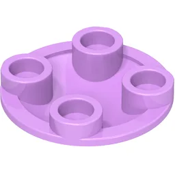 Plate Round 2 x 2 with Rounded Bottom [Boat Stud] / Medium Lavender