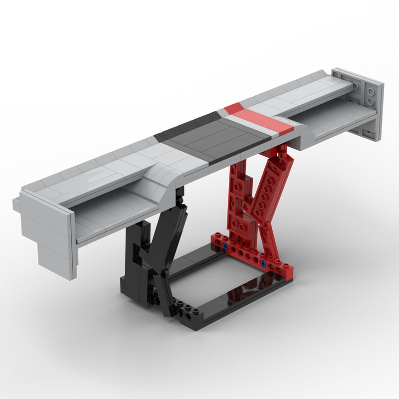 Lego MOC - Dodge Viper ACR Extreme Rear Wing (Center Band & Driver Stripe Version)