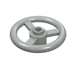 Technic Steering Wheel Small (3 Studs Diameter) / Light Gray