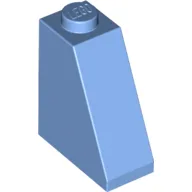 Brick Sloped 65° 2 x 1 x 2 / Medium Blue
