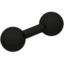 Sports Barbells [Plain] / Black