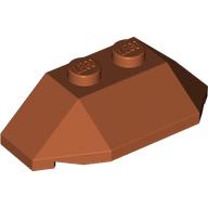 Lego Brick Wedged, Sloped 45° 2 x 4 Triple / Dark Orange