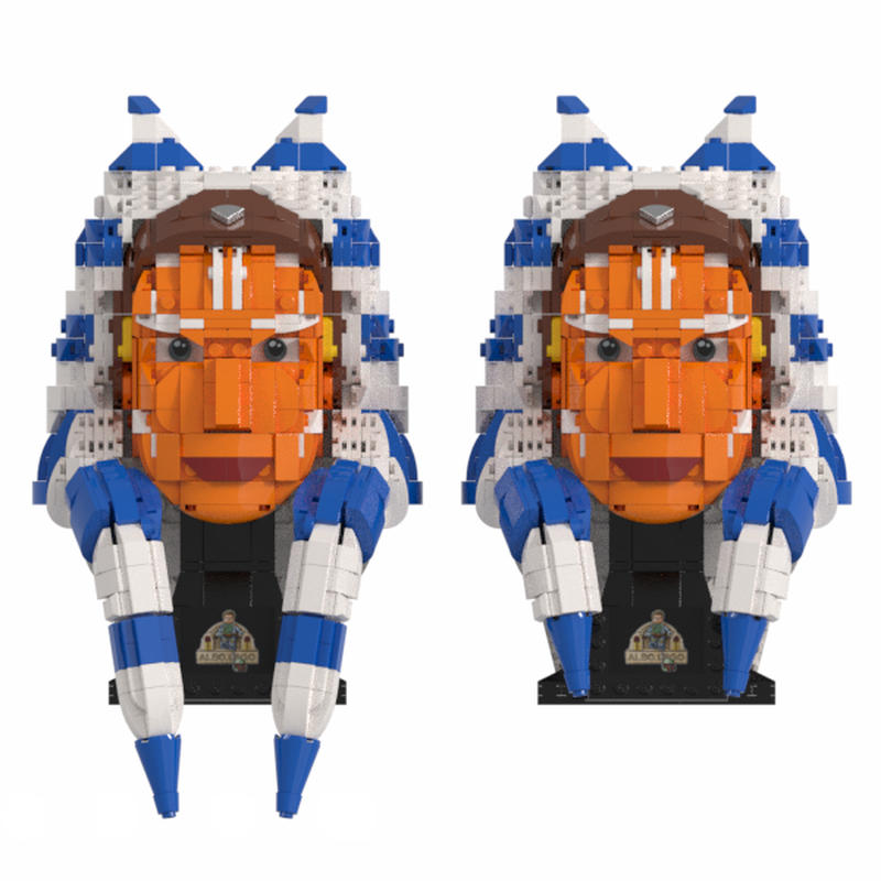 Lego Ahsoka Tano Head - Helmet Collection Style