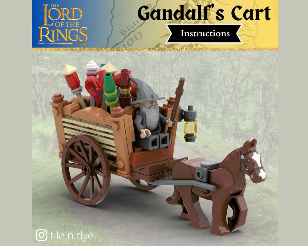Lego Gandalf's Cart - LEGO LORD OF THE RINGS MOC