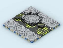 MILS Space Road Straight 14 Studs Wide V2