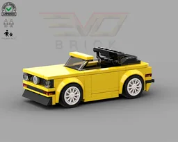 VW Golf MK1 Cabrio Yellow