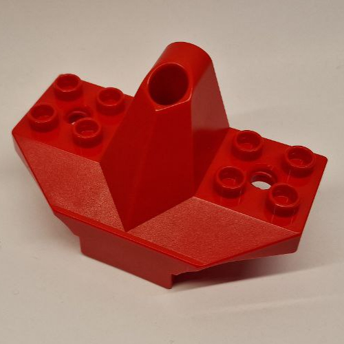 Lego Duplo Toolo Plane Tail 4 x 3 with Angled Corners / Red