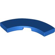 Lego Tile 3 x 3 Curved, Macaroni / Blue