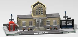 Classic modern train station