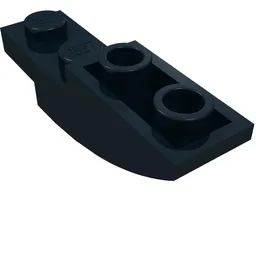 Brick Curved Inverted 4 x 1 / Black