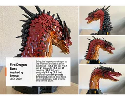 Fire Dragon Bust - inspired