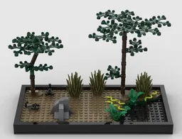 Vignette with Snakes & Scorpions at a water point