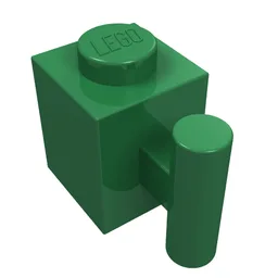 Brick Special 1 x 1 with Handle / Green