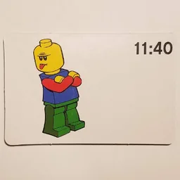 Activity Card, Time-Teaching 24-Hour Clock 11:40 / [No Color/Any Color]