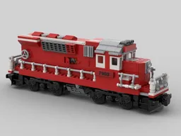 Red Canadian Pacific Locomotive