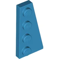 Wedge Plate 4 x 2 Right / Dark Azure