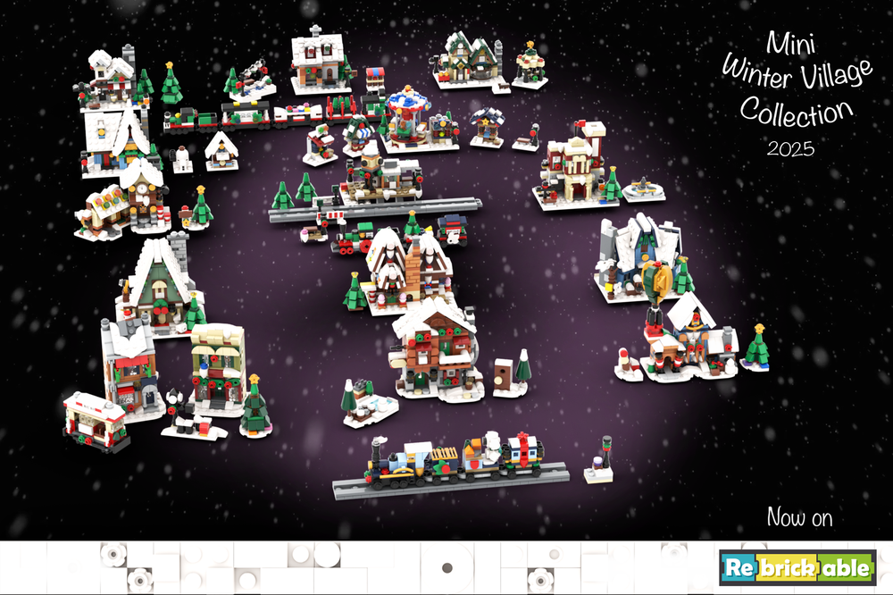 Lego Mini Winter Village Collection 2025 - The Full Set of 17