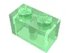Brick 1 x 2 / Trans-Green