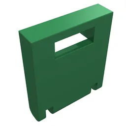 Box 2 x 2 x 2 Door with Slot / Green