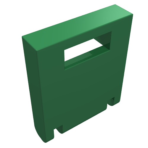 Lego Box 2 x 2 x 2 Door with Slot / Green